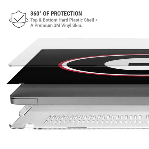 University of Georgia Logo MacBook Pro 14in (2021-24) Case plus Skin